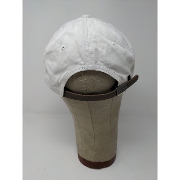 Tommy Hilfiger Slideback Hat White & Blue Embroidered Spell Out Logo One Size - Picture 6 of 10